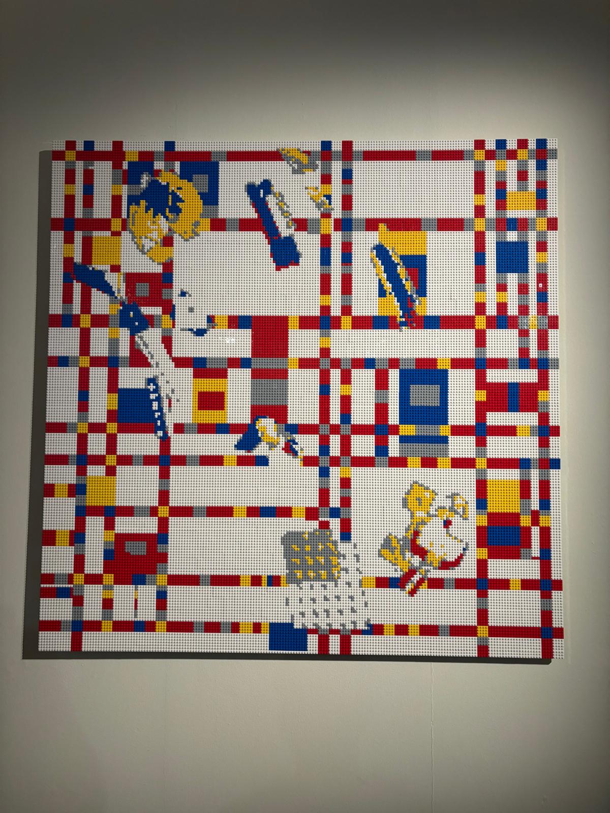 Composizione in stile Mondrian